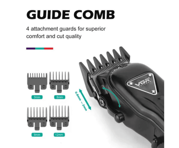 VGR V-051 Professional Hair Clipper | Rechargeable Cordless Hair & Beard Trimmer