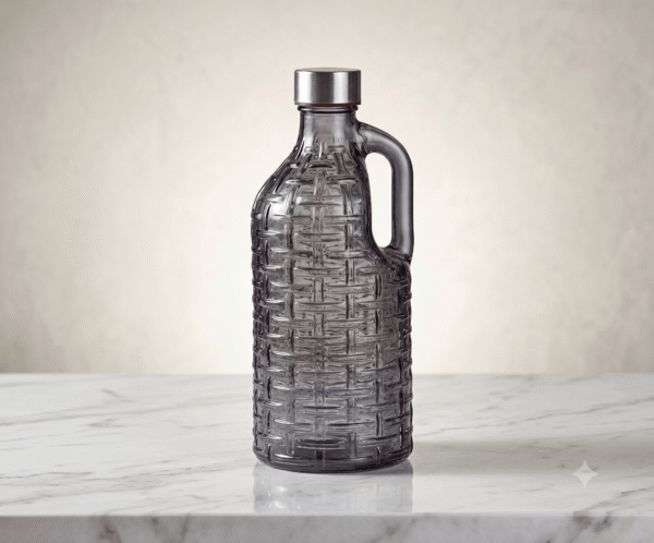 1 Crystal Glass Water Jug with Handle