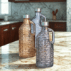 23 Crystal Glass Water Jug with Handle
