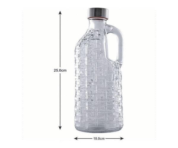 26 Crystal Glass Water Jug with Handle