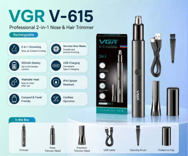 VGR V-615 Nose and Hair Trimmer