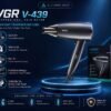 VGR V-439 1200-1600W Hair Dryer with Concentrator Nozzle VGR V-439 Foldable Hair Dryer
